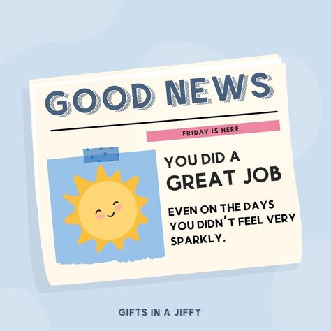 🌟✨ On the days when your sparkle felt dim, and your energy wasn't quite lighting up the room, remember this: You still shone brightly. Every effort, no matter how small, is a step towards greatness. You did a great job, even on the days you didn't feel very sparkly. ✨👏 Shout out to everyone who keeps pushing forward, no matter what! You are radiant, with or without the sparkle. #KeepShining #EverydayBrilliance #QuietStrength #YouDidGreat 🌈💫 You Did A Great Job Today, You Did A Great Job, You Did Great Today, True Sayings, Keep Pushing, Great Job, Remember This, True Quotes, Shout Out