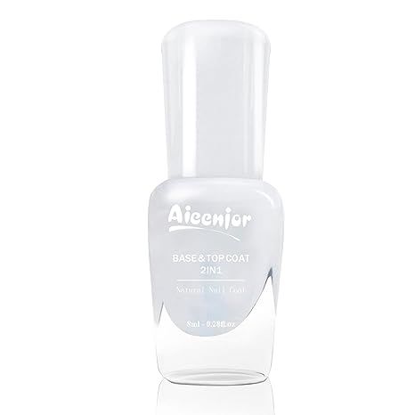 Amazon.com : Aieenjor Top Coat Nail Polish, Base Coat and Top Coat Set-Shine Finish and Long Lasting 2 In 1, Water-Based Low Odor Peel-off, Clear Primer and Gloss, Chip Resistant, for Nail Art Diy Manicure at Home, 0.28 Fl Oz : Beauty & Personal Care Diy Manicure At Home, Nail Coat, Top Coat Nail Polish, Matte Gel, Salon Gifts, Powder Nail Polish, Soak Off Gel Nails, Glitter Gel Polish, French Nail Art