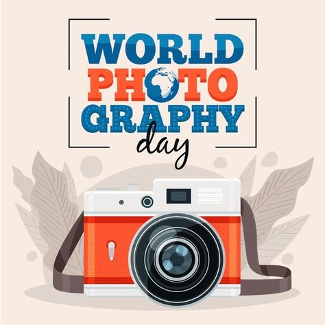 World Photography Day, Presentation Design Layout, Camera World, Photography Day, World Photo, World Photography, World Art, Presentation Design, Flat Design