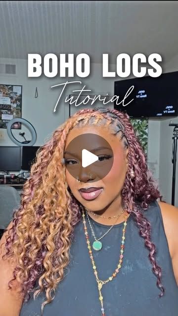 Star Latricia on Instagram: "These boho locs are taking it honey💋✨ #boholocs #boholocs  #locs  #locstyles #locsofinstagram  #locstylesforwomen" Sew In Over Locs, Mermaid Locs Goddess, Knotless Braids Over Locs, Faux Locs Long, Fairy Locs, Boho Goddess Locs, Boho Locs, Loc Extensions, Goddess Locs