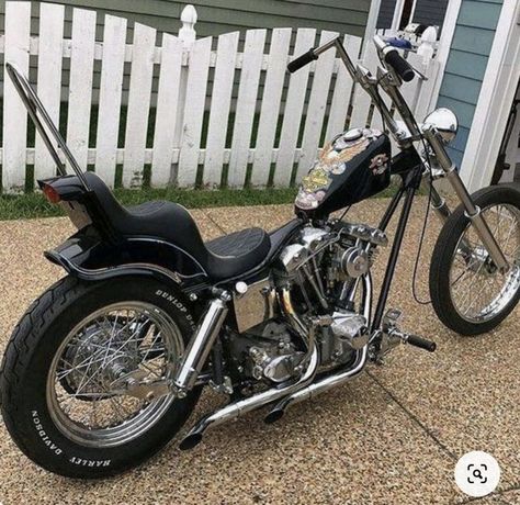 Panhead Chopper, Shovelhead Chopper, Harley Davidson Pictures, Custom Motorcycles Bobber, Old School Chopper, Harley Davidson Bike, Harley Davidson Chopper, Best Bike, Custom Bobber