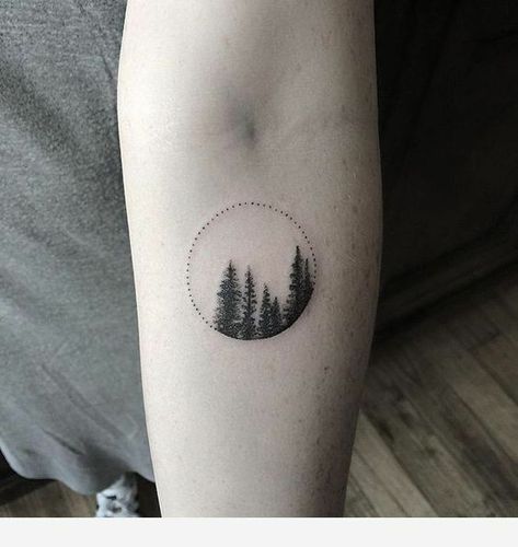 Tattoo Forest Tattoo Sleeve, Twilight Tattoos, Pnw Tattoo, Pine Tattoo, Tattoo Tree, Bookish Tattoos, Super Tattoo, Forest Tattoos, Bff Tattoos