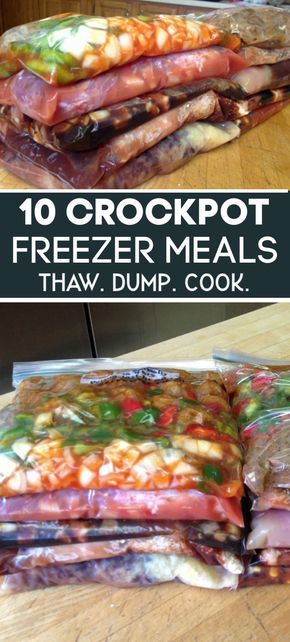 Crockpot freezer meals are a must for busy weeknights. 10 of our family favorite crockpot recipes. Make ahead freezer meals for the crockpot are not only save time but money! Freezer Meals Crockpot, Favorite Crockpot Recipes, Frozen Crockpot Meals, Crockpot Meal Prep, Crockpot Freezer Meals, Meals Crockpot, Summer Crockpot Recipes, Freezer Dinners, Slow Cooker Freezer Meals