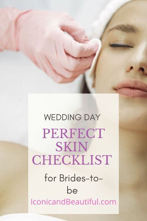 Best pre wedding skincare plan for brides from a skincare professional! How to have perfect skin for your wedding day! Tips from an esthetician. #perfectbridalskin #perfectweddingskin #weddingskincare #bridalbeauty #bridalmakeuphair #weddingmakeuphair #promakeuptips #skincaretips Diet For Glowing Skin, Wedding Skin Care Routine, Bridal Beauty Checklist, Pre Bridal Skin Care, Bridal Beauty Timeline, Fall Bridal Makeup, Wedding Beauty Plan, Diy Bridal Makeup, Wedding Beauty Timeline