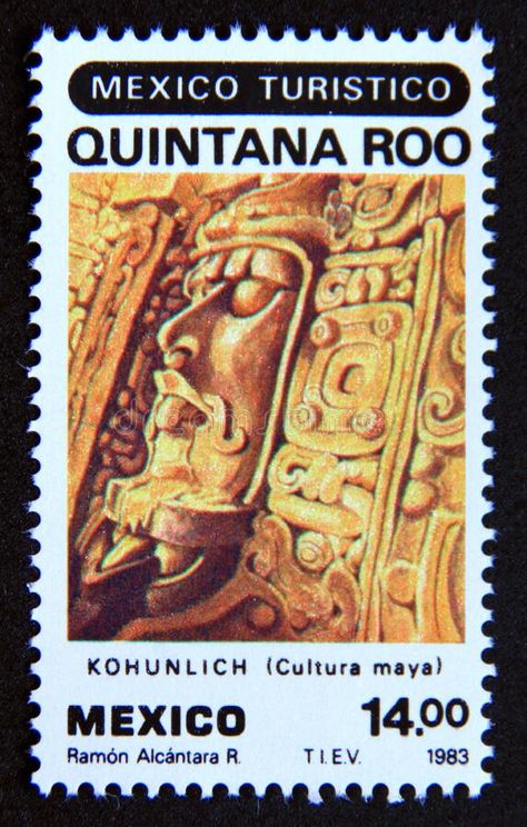 Postage stamp Mexico, 1983. State of Quintana Roo Sculpture stock photo Mexico Tourism, Mexican Peso, Quintana Roo Mexico, Stamp Printing, Quintana Roo, Post Stamp, Postage Stamp, Stamp Collecting, Postage Stamps