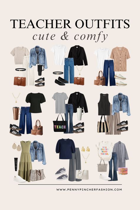 Teacher Winter Capsule Wardrobe, Fall 2024 Fashion Trends Teacher, What To Wear To Parent Teacher Meeting, Dressy Teacher Outfits Winter, Teacher Outfits Capsule Wardrobe, Ela Teacher Outfits, Teacher Outfits Middle School Fall, Teacher Outfits High School Fall, School Employee Outfits