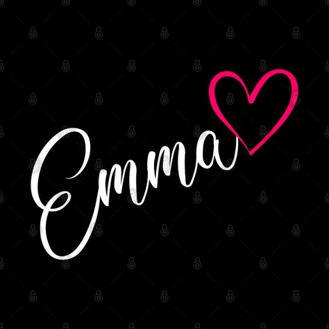 Emma Name Wallpaper, Emma Astethic, Emma Name Art, Emma Tattoo, Princess Names, Emma Name, Iphone Wallpaper Purple Flower, Tea Tattoo, Boy Fonts