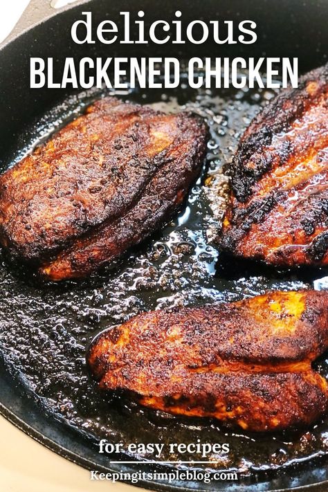 Blackened Chicken Recipe, Blackened Seasoning, Blackened Chicken, Crowd Pleasing Recipes, Easy Weeknight Dinner, Spice Rub, Best Chicken Recipes, Boneless Chicken Breast, Chicken Thigh Recipes