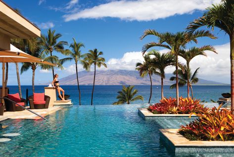 Top 10 Most Luxurious Resorts in the World - Four Seasons Resort Maui at Wailea Four Seasons Maui, Maui Honeymoon, Wailea Maui, Maui Hotels, Wailea Beach, Maui Resorts, Four Seasons Resort, Hawaii Honeymoon, Hotel Pool