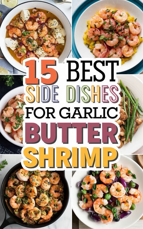 🍤😋 Discover the perfect pairings for garlic butter shrimp! #delicious #foodie #yum Shrimp Recipes Side Dish, Side Dish For Shrimp Scampi, Sides Dishes For Shrimp, Shrimp Scampi Sides Dishes, Sides For Shrimp Scampi, Shrimp Side Dishes Recipes, Sides To Go With Shrimp, Side Dishes For Shrimp, Shrimp Sides