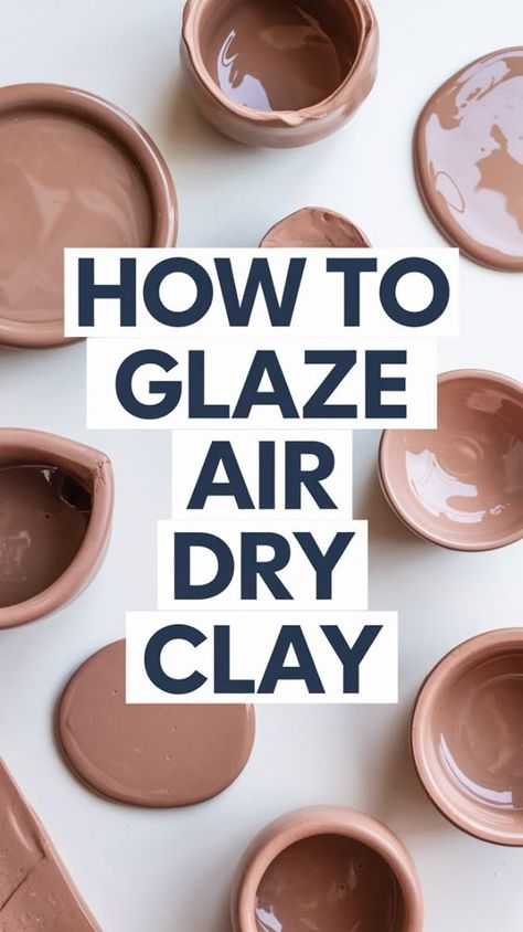 Glazing air dry clay can be tricky, especially when you want a smooth, professional finish for your clay DIY projects. Learn simple techniques to elevate your air dry clay crafts and pottery projects with the perfect glaze. Save this pin for your next clay project or DIY pottery craft! Functional Crafts For Adults, Glazing Air Dry Clay, New Home Gift Ideas Diy, Hobby Clay Ideas, Small Air Dry Clay Ideas Easy, How To Paint Air Dry Clay, Air Dry Clay Ideas Easy Step By Step, Air Dry Clay Simple, Air Dry Clay Yarn Bowl