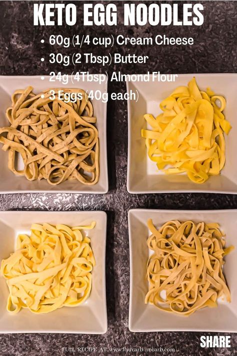 Keto Egg Noodles, Keto Noodles, Low Carb Pasta, Keto Recipes Dinner, Diet Meal, Low Carb Dinner, Egg Noodles, Keto Bread, Low Carb Keto Recipes