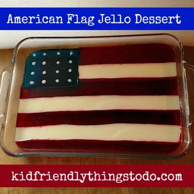 Not that I will ever need to make one like this... BUT: American Flag Jello Dessert. Impressive! Flag Jello, American Flag Dessert, Patriotic Jello, White Jello, Jello Pudding Recipes, Flag Desserts, Jello Dessert, Patriotic Treats, July Recipes