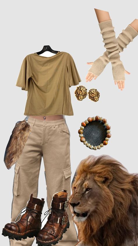 lion outfit #therian Lion Inspired Outfit, Lion King Inspired Outfits, Lion King Clothes, Lion Outfit, Lion King Costume, King Outfit, Lion Costume, Disney 2024, London Trip