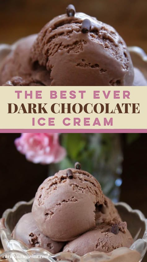 Dutch Chocolate Ice Cream Recipe, Dutch Chocolate Ice Cream, Chocolate Frozen Custard, Dark Chocolate Ice Cream Recipe, Homemade Dark Chocolate Ice Cream, Chocolate Custard Ice Cream, Chocolate Ice Cream Recipe Machine, I’ve Cream, Chocolate Custard Ice Cream Recipe