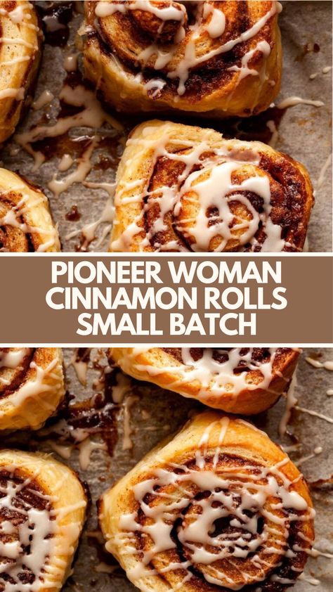 These Pioneer Woman cinnamon rolls are soft, gooey, and packed with cinnamon flavor, perfect for a smaller batch of 10-12 rolls. With a maple-flavored frosting, they are a sweet treat for any time of day. Whether it’s for a cozy breakfast or an afternoon snack, these rolls are sure to delight your taste buds. Pioneer Woman Cinnamon Rolls Small Batch, Cinnamon Rolls Homemade Pioneer Woman, Pioneer Woman Pumpkin Cinnamon Rolls, Best Cinnamon Rolls Ever Homemade, The Pioneer Woman Recipes Desserts, Yeast Cinnamon Rolls Homemade Easy, Mennonite Cinnamon Rolls, Easy Small Batch Cinnamon Rolls, Parkerhouse Rolls Pioneer Woman