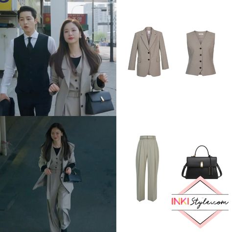 'Vincenzo' Episodes 17-20 Fashion: Jeon Yeo-Bin As Hong Cha-Young #kdrama #kdramafashion #koreandrama #koreanfashion #jeonyeobin Vincenzo Kdrama, Young Outfit, Celebrity Kdrama, Outfit Korean Style, Office Outfits Women, Woman Suit Fashion, Great Fashion, Classy Work Outfits, Looks Street Style