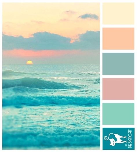 Turquoise Girls Bedroom, Turquoise Teen Bedroom, Peach Bedroom, Ocean Color Palette, Bedroom Turquoise, Teal Bedroom, Room Wall Colors, Teen Bedroom Designs, Haikou