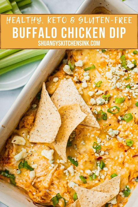 Keto Buffalo Chicken Dip, Keto Appetizer Recipes, Healthy Buffalo Chicken Dip, Keto Buffalo Chicken, Buffalo Chicken Dip Recipe, Chicken Dip Recipe, It Cover, American Foods, Healthy Buffalo Chicken