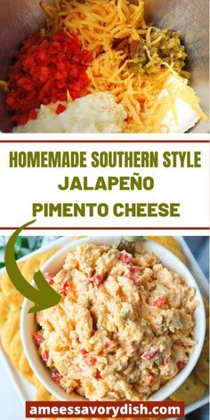 A recipe for jalapeño pimento cheese, a spicy twist on a southern classic. You can leave out the jalapeños for a classic version of this tasty spread. Jalapeno Pimento Cheese Recipe, Cream Cheese Spread Recipes, Pimento Cheese Recipe, Cheese Spread Recipes, Pimento Cheese Sandwiches, Homemade Pimento Cheese, Pimento Cheese Spread, Sweet Appetizer, Pimento Cheese Recipes