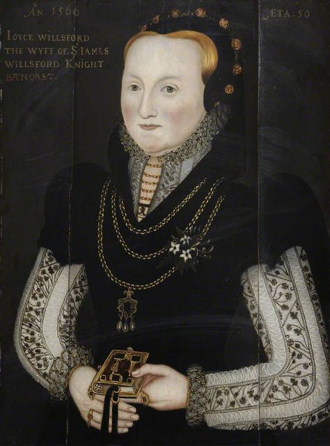 Joyce Wilford (d. 1580), Wife of Sir James Wilford (d. 1550) by ? (Corpus Christi College, University of Cambridge - Cambridge, Cambridgeshire, UK) From artuk.org. Mary I Of England, Mary Tudor, German Clothing, Tudor Dynasty, Tudor Era, Catherine Of Aragon, Tudor History, Tate Gallery, German Fashion