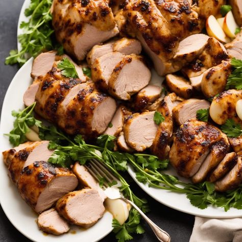 Apple Cider Pork Tenderloin Recipe Recipe | Recipes.net Apple Cider Sauce For Pork, Pork Tenderloin With Apple Cider, Apple Cider Pork Tenderloin, Cider Pork Tenderloin, Apple Pork Chop Recipes, Smoked Pork Tenderloin Recipes, Apple Cider Pulled Pork, Pork Sliders Recipes, Apple Cider Sauce