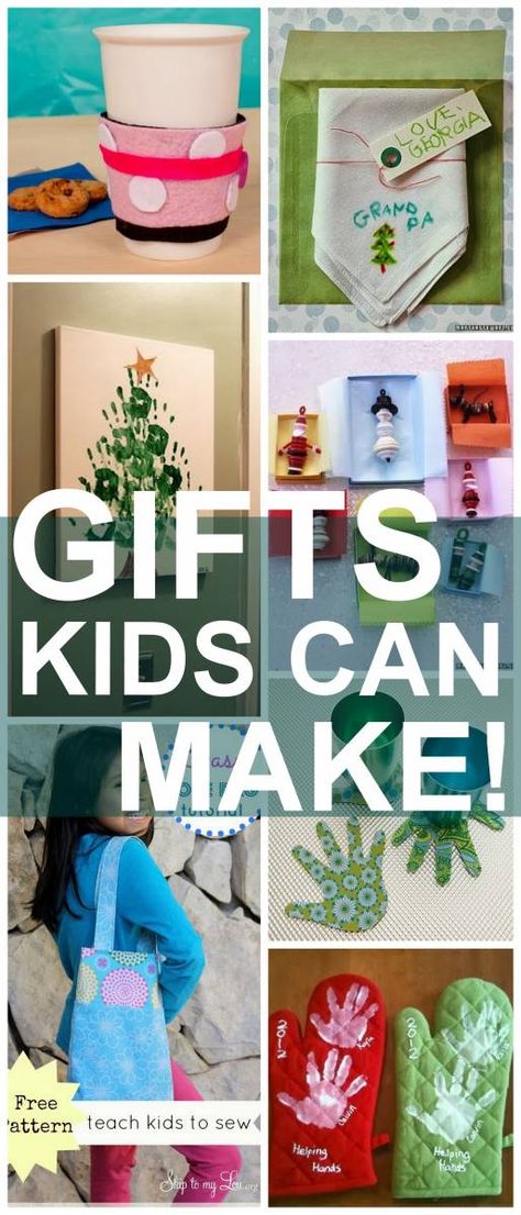 Here are 25 EASY ideas your kids can make on their own and give this Chirstmas! Grandpa Christmas Gifts From Kids, Diy Christmas Gifts For Grandpa, Christmas Craft For Kids To Make For Gifts Grandparents, Diy Christmas Gifts For Grandparents From Grandkids, Canvas Christmas Gifts From Kids, Diy Gifts For Family Handmade, Kid Made Gifts For Grandparents, Gifts Kids Can Make For Grandparents, Diy Kids Christmas Gifts