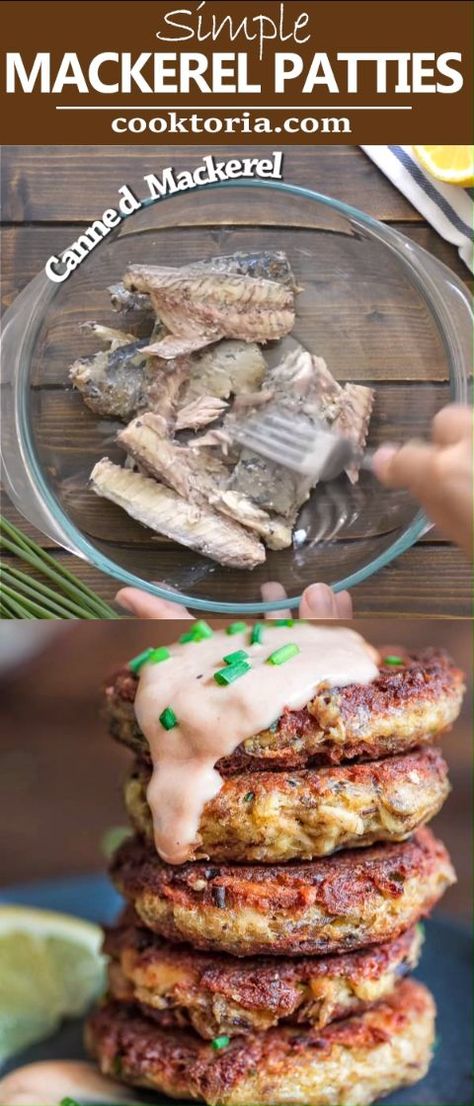 This Mackerel Patties recipe is simple, tasty and works every time. Serve these patties with my creamy BBQ sauce and you won’t be disappointed! Mackerel Patties, Fish Patties, Sardine Recipes, Mackerel Recipes, Salmon Patties Recipe, Barbecue Sauce Recipes, Patties Recipe, Fish Dinner, Bbq Ribs