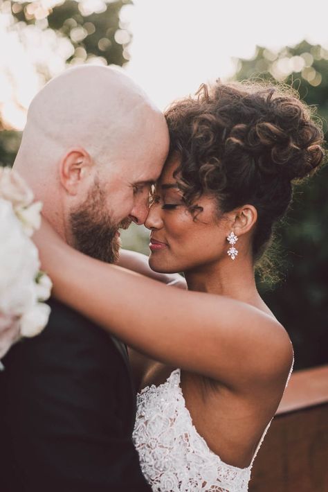 Wedding day hair Lovely Curled Updo Messy Bun Wedding, Curled Updo, Textured Curly Hair, Hair Romance, Romantic Curls, Curly Wedding Hair, Simple Wedding Hairstyles, Bridal Hair Updo, Gorgeous Hair Color