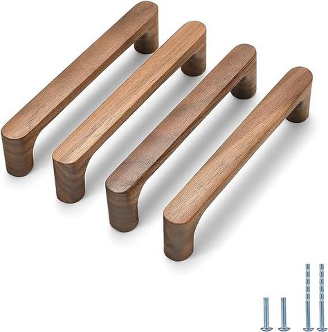 Amazon.com: Evionlin Walnut Round 5 in 10 pcs Wooden Drawer Pulls handle pulls for cabinets kitchen cabinet drawer pulls cabinet door pull : Office Products Wooden Drawer Pull, Walnut Drawer Pulls, Walnut Cabinet Pulls, Wood Kitchen Handles, Wooden Cabinet Handles, Wood Handles Cabinet, Drawer Pulls Diy Cool Ideas, Wood Cabinet Handles, Wood Cabinet Pulls