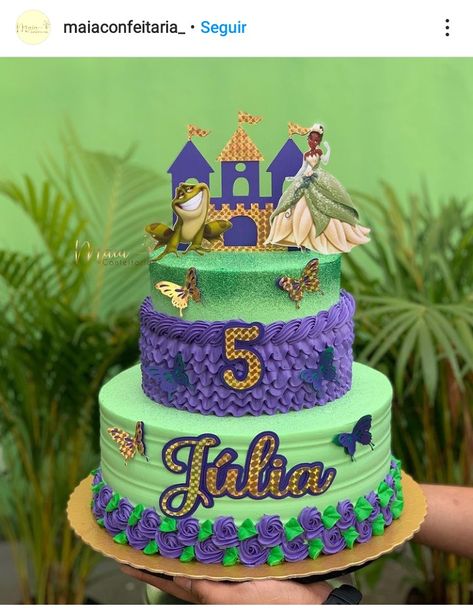 Princess Tiana Birthday Party Cake, Princess Tiana Birthday Cake, Princess Tiana Party, Princess Tiana Birthday Party, Tiana Birthday Party, Princess And Frog, 5th Birthday Girls, Baby Birthday Party Theme, Tiana Disney