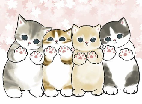 Mofu Sand, Kitten Drawing, Chibi Cat, Cute Cat Drawing, Cute Animal Drawings Kawaii, Cat Icon, Cute Cat Gif, Anime Cat, Kawaii Cat