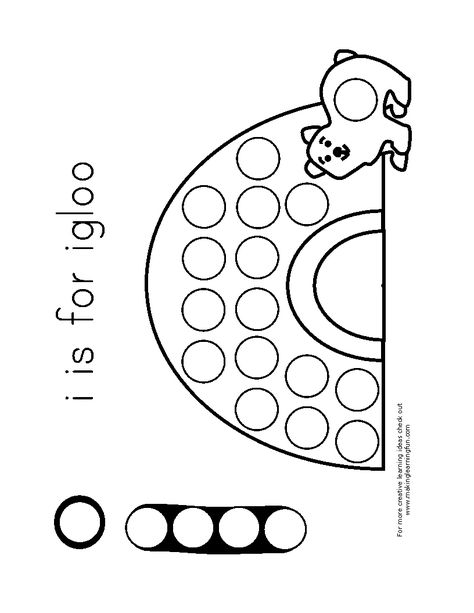 igloo template | Free to download from Making Learning Fun Igloo Template, Polar Animals Preschool Crafts, Nannying Activities, Childcare Crafts, Letter I Activities, Alphabet Lesson Plans, Animals Preschool, Alphabet Crafts Preschool, Alphabet Letter Crafts