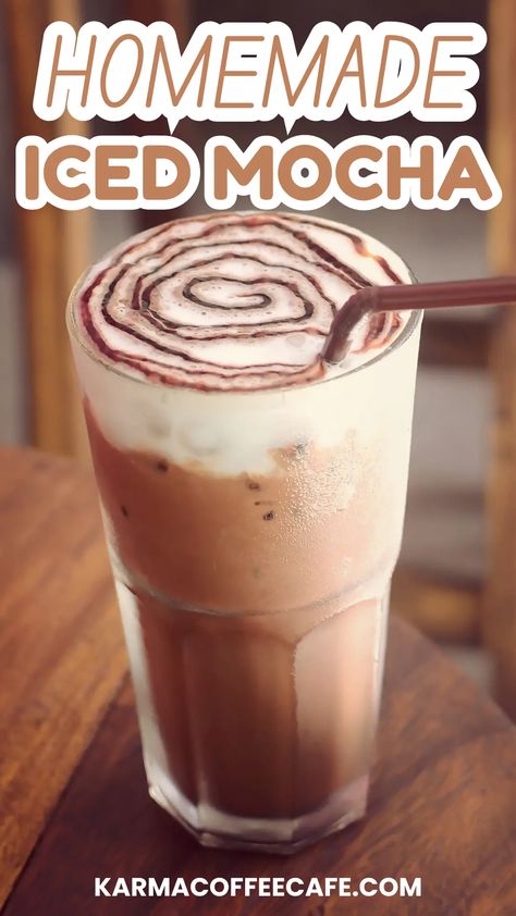 Iced Mocha Latte Recipe: A Quick and Delicious Homemade Drink Cafe Mocha Recipe At Home, Iced Mocha Coffee Recipe, Latte Recipe Iced, Iced Mocha Latte Recipe, Underground Cafe, Homemade Mocha Frappe, Cafe Mocha Recipe, Homemade Lattes, Iced Mocha Recipe