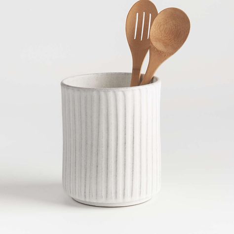 Flour Container, Ceramic Utensil Holder, Utensil Holders, Artisan Pottery, Ceramic Kitchen, Utensil Holder, Cooking Tools, Unique Furniture, Interior Design Styles