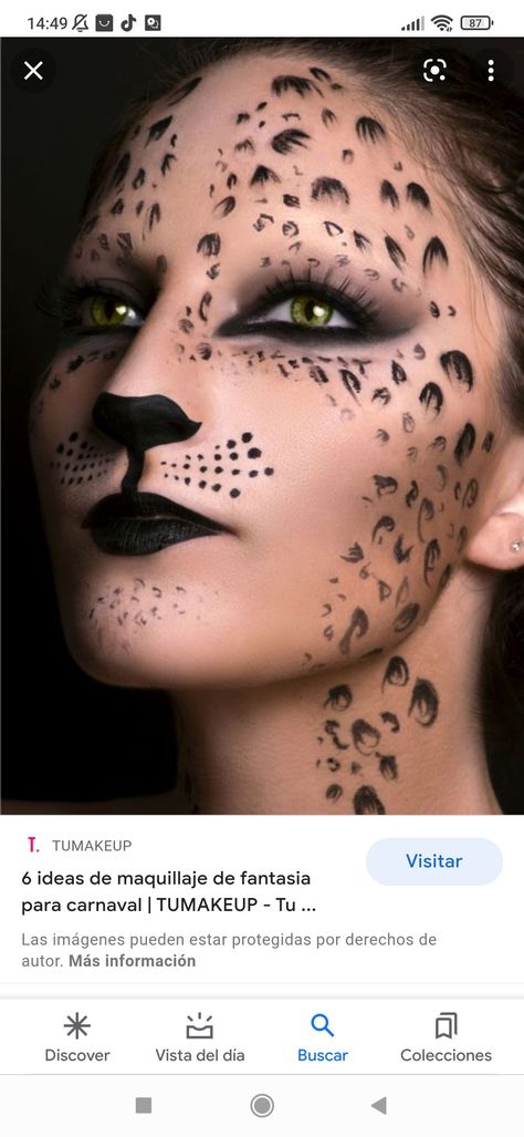 Black Panther Makeup Halloween, Black Panther Makeup, Panther Halloween Costume, Black Panther Halloween Costume, White Panther, Panther Costume, How To Make Snow, Stage Makeup, Holiday Makeup