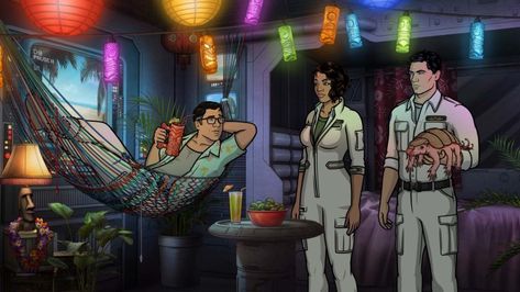 Check out more Archer content on TheGameofNerds.com Archer Cheryl, Cheryl Tunt, Lana Kane, Taylor Lana, Pam Poovey, Chris Parnell, Judy Greer, Zoom Meeting, Animation Art