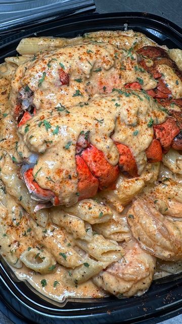 L&E Fine Cooking on Instagram: "Cajun Double Lobster & Shrimp Alfredo Pasta 🦞🦞🔥 We Are Open At 11:00 AM 561-888-2540 📞📞 #instagramers #crablegs #seafoodboil #seafood #seafoodie #seafoodporn #seafoodlife #foodporn #reelsviral #eat #reelsfood #reelsinstagram #reelsvideo #exploremore #food #instagram #explore #explorepage #viralpost #viral #viralvideos #Foodie #Food #Reels #Foodiesofinstagram #Reelsinstagram #Instadaily #hungry #Insta #viralreels" Cajun Lobster Pasta, Lobster Alfredo, Seafood Alfredo, Food Reels, Lobster Recipes Tail, Blue Crabs, Shrimp Alfredo, Yummy Seafood, Florida Food