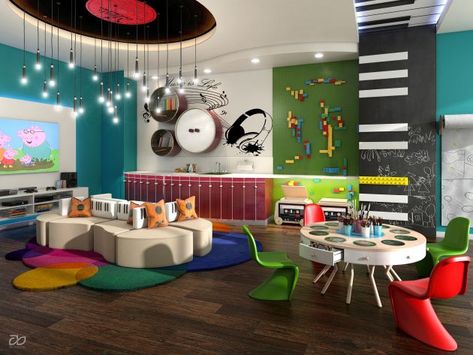 CGarchitect - Professional 3D Architectural Visualization User Community | Kids Club Music School Architecture, Kids Zone Design, Club House Interior, School Music Room, Music Interior Design, Kids Music Room, School Reception, Kids Salon, Kindergarten Interior