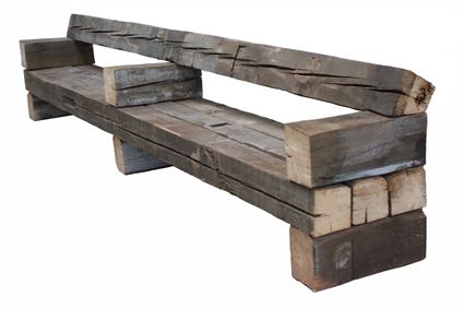 Milan Furniture, Rustic Bench, Street Furniture, Woodworking Bench, Wooden Bench, Wood Beams, Wood Bench, Barnwood, Diy Outdoor Furniture