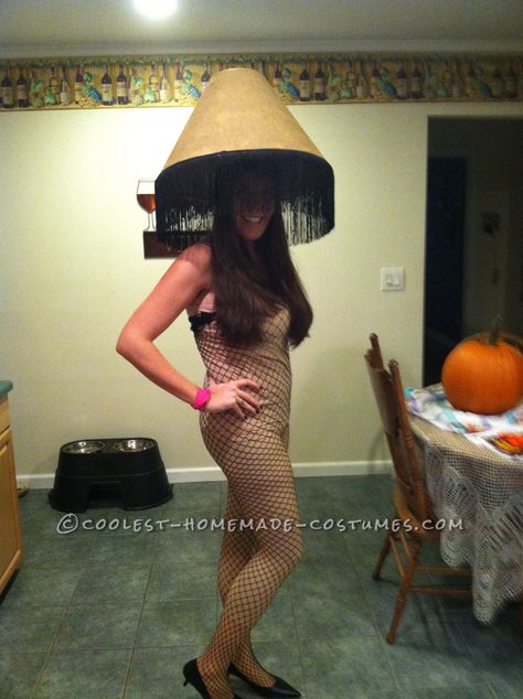 Leg Lamp Costume Diy, Leg Lamp Costume, Lamp Costume, Christmas Story Lamp, Pink Bunny Costume, Bunny Pajamas, Costume Homemade, Christmas Story Leg Lamp, Christmas Party Costume