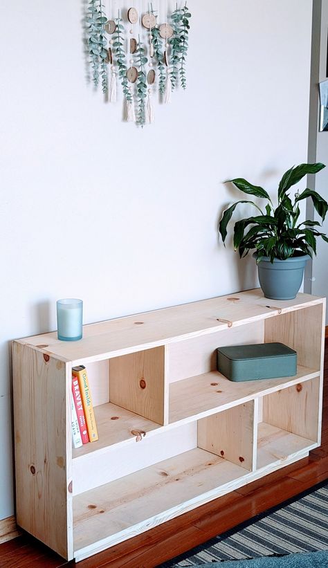 Custom Low Bookshelf Low Wood Bookcase Horizontal Bookshelf Behind Sofa Nursery Décor Furniture Montessori Toy Shelf Plant Display Shelf - Etsy Diy Short Bookshelf, Bookshelf Behind Sofa, Horizontal Bookshelf, Short Bookshelf, Montessori Toy Shelf, Low Bookshelf, Wide Bookshelf, Low Bookshelves, Toy Shelf