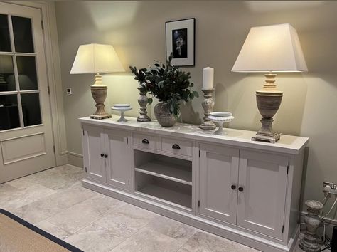 Cupboard Sections, Farmhouse Dressers, Traditional Hallway, Sideboard Styling, Kitchen Refurbishment, Sideboard Styles, Farmhouse Dining Set, Sideboard Decor, Dining Room Cabinet