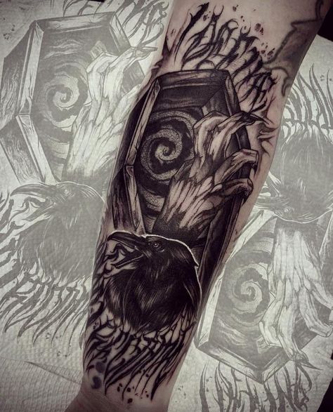 Miw Tattoos, Motionless In White Tattoo Ideas, Motionless In White Tattoo, Feather With Birds Tattoo, Dark Inspiration, Dark Tattoos, Tattoo And Piercings, Ideas For Tattoos, Gothic Tattoo