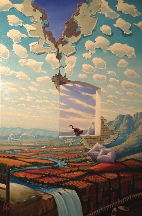 Surrealist Painting, Surealism Art, Arte Indie, Arte Peculiar, Surrealism Painting, Trippy Art, Weird Art, Surreal Art, 그림 그리기