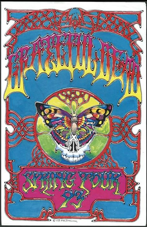 Grateful Dead Album Covers, Grateful Dead Tattoo, Rick Griffin, Grateful Deadhead, Grateful Dead Poster, Waterloo Iowa, Rock Poster Art, Concert Poster Design, Vintage Concert Posters