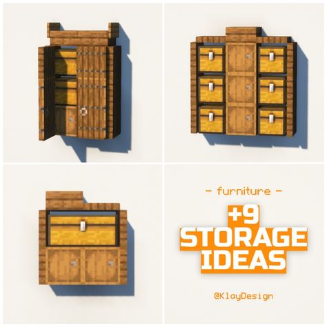 Check out these 9 creative storage furniture ideas to elevate your Minecraft builds! From small to huge cabinets, these designs will help you keep your space organized and stylish. ✨ Subscribe to get access to all of them! You find more infos on my highlights! ☺️ Hope you like them!! 🏠😱 ——————————————— ⁃ 🪴 Follow @klay.design_mc for more! ⁃ 💬 Lemme know your thoughts! ⁃ 🙌 Complementary Shaders ⁃ 🍳 Repost with credits only! ——————————————— #minecraft #minecraftbuilds #minecraftdesign #minecraf... Minecraft Storage Design Ideas, Minecraft Storage Shed Ideas, Minecraft Outdoor Storage, Minecraft Keep Ideas, Minecraft Storage Organization, Cute Storage Minecraft, Storage Build Minecraft, Storage Minecraft Design, Storage Ideas Minecraft