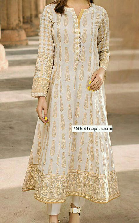 Lawn Kurti, Pakistani Dresses Online, Emmanuelle Alt, Frock Fashion, Designer Kurti Patterns, Ritu Kumar, Pakistani Fashion Casual, Salwar Designs, Style Guru