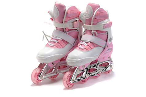 Pink Rollerblades, Concept Sneakers, Roller Blades, New Barbie Dolls, Roller Skate Shoes, Inline Skate, Pink Cotton Candy, Skater Girls, Aesthetic Shoes