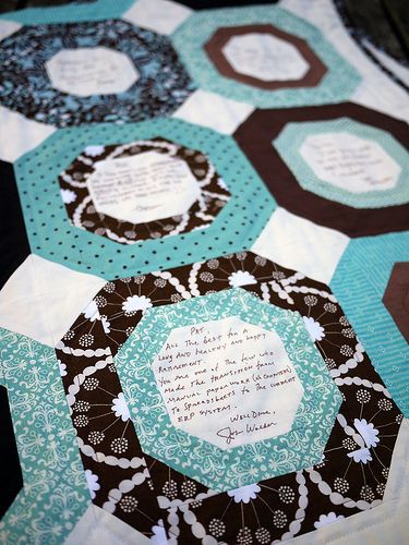 Signature Quilt, Detail Autograph Quilt Ideas, Quilt Signature Ideas, Signature Quilts Ideas, Retirement Quilt Ideas, Signature Quilt Blocks, Wedding Memory Quilts Ideas, Scripture Quilt, Wedding Signature Quilt, Wedding Guest Quilt